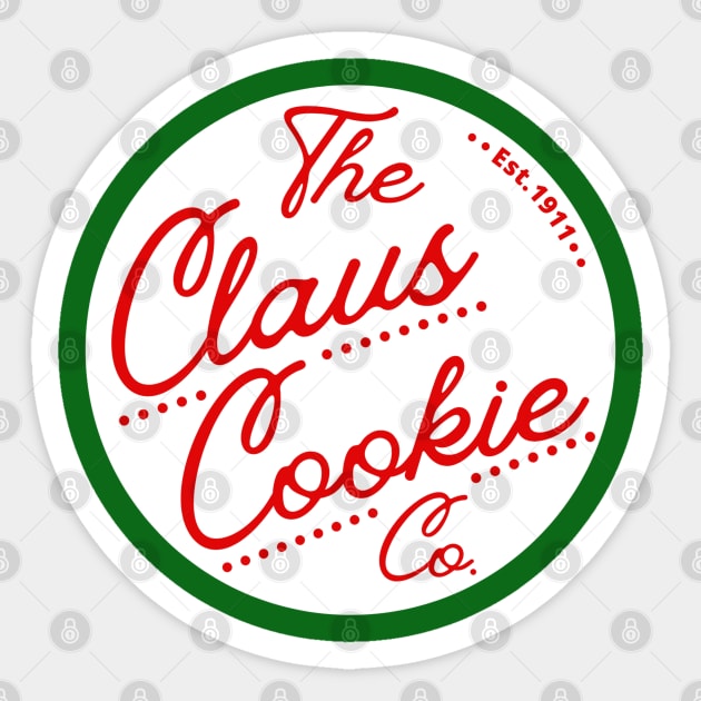 The Claus Cookie Company Est. 1911 North Pole Sticker by MalibuSun